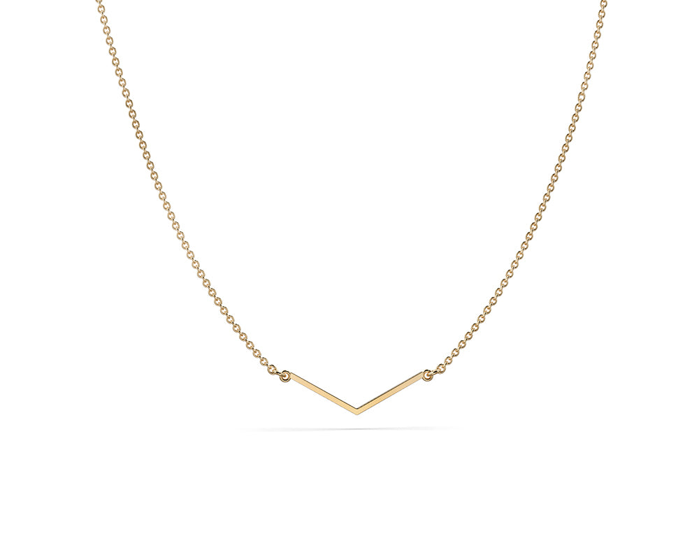 Bold Truss 2 Shareble Necklace in 18 K Yellow Gold, 30mmL
