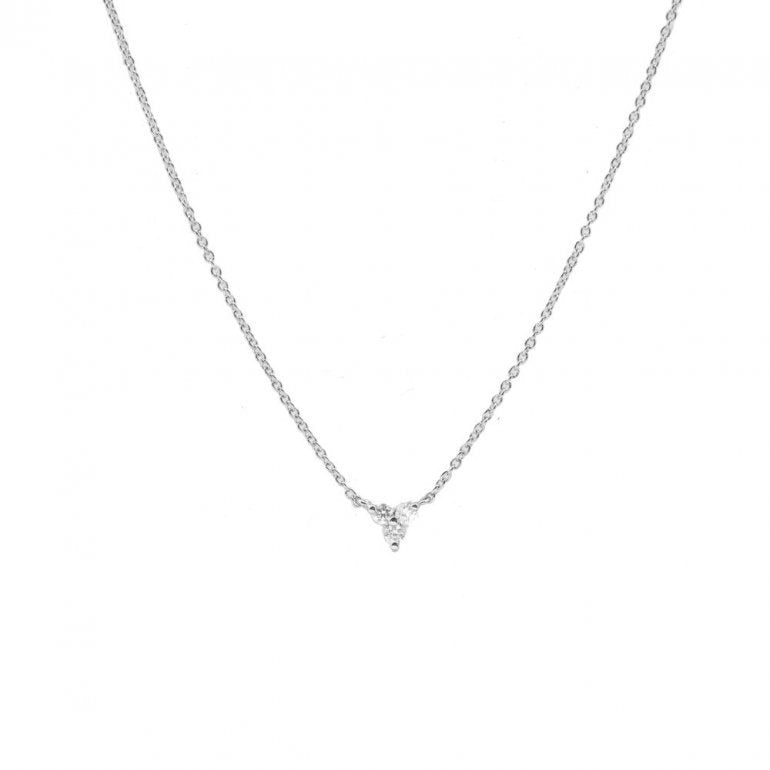Triangle Diamonds Necklace in 14K Gold