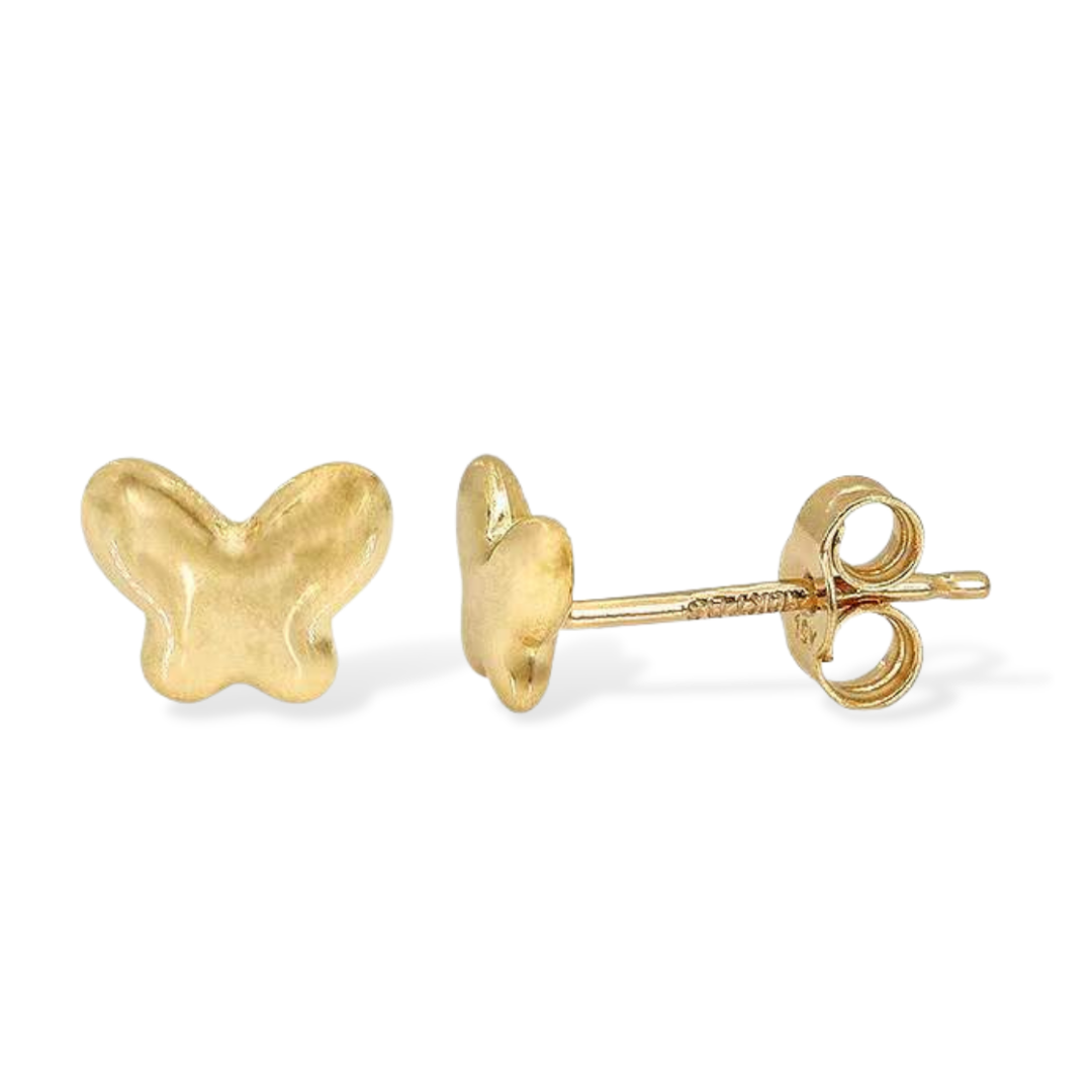 Shareable Butterfly Stud Earrings in 10k Gold