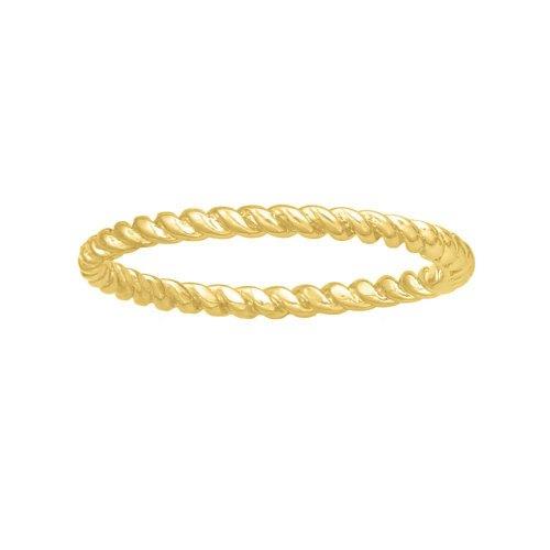 Classic Rope Ring in 10K Yellow Gold