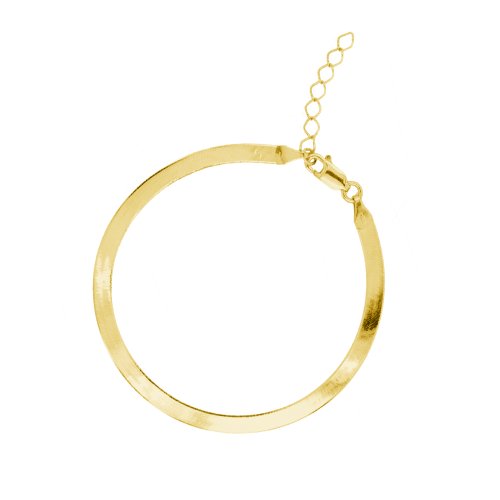 Herringbone Chain Bracelet in 10K Gold-Yellow Gold