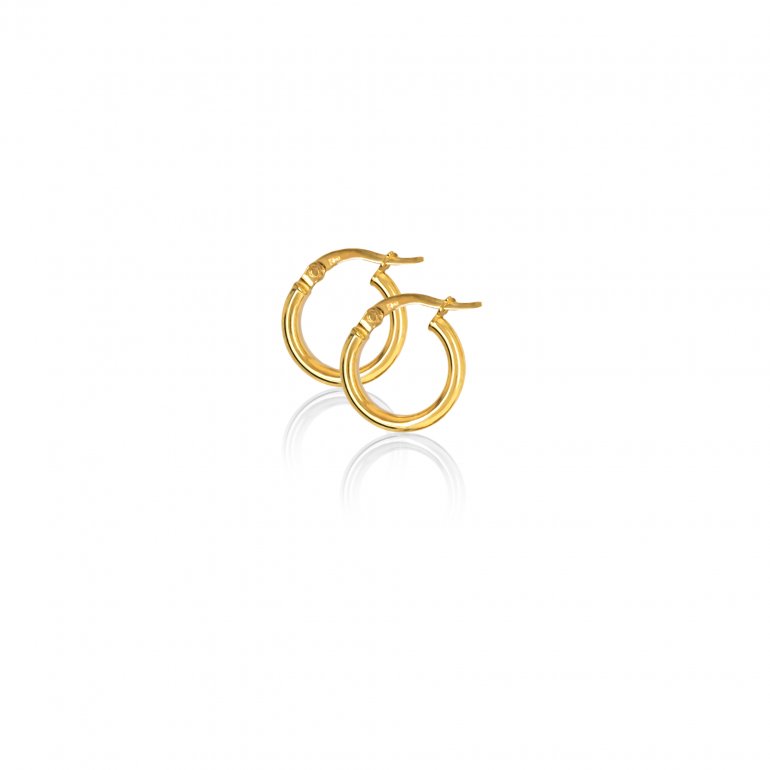 Small Round Hoop Earring in 10K Gold-Yellow