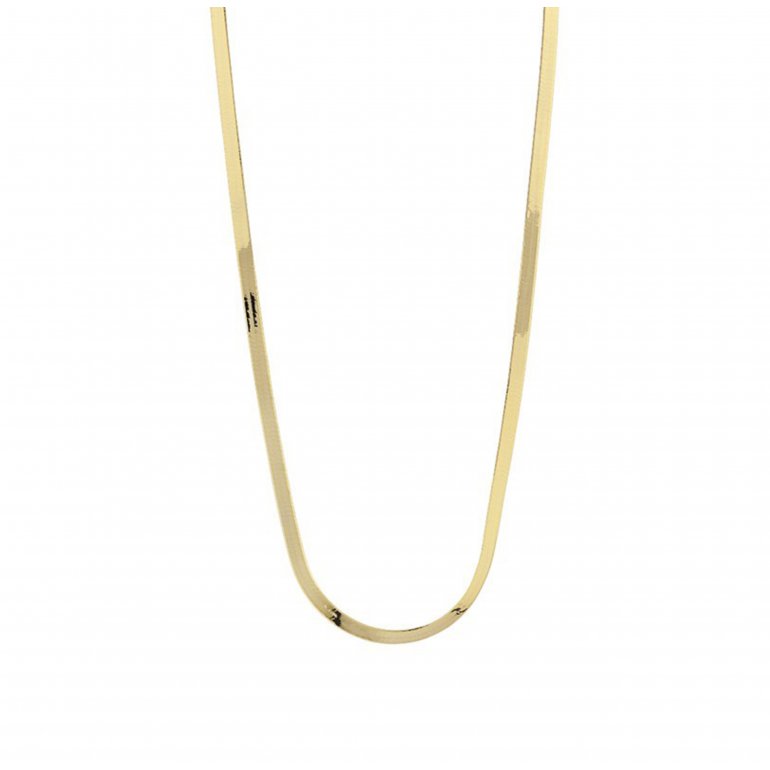 Herringbone Chain in 3.5mm- 10k Yellow Gold