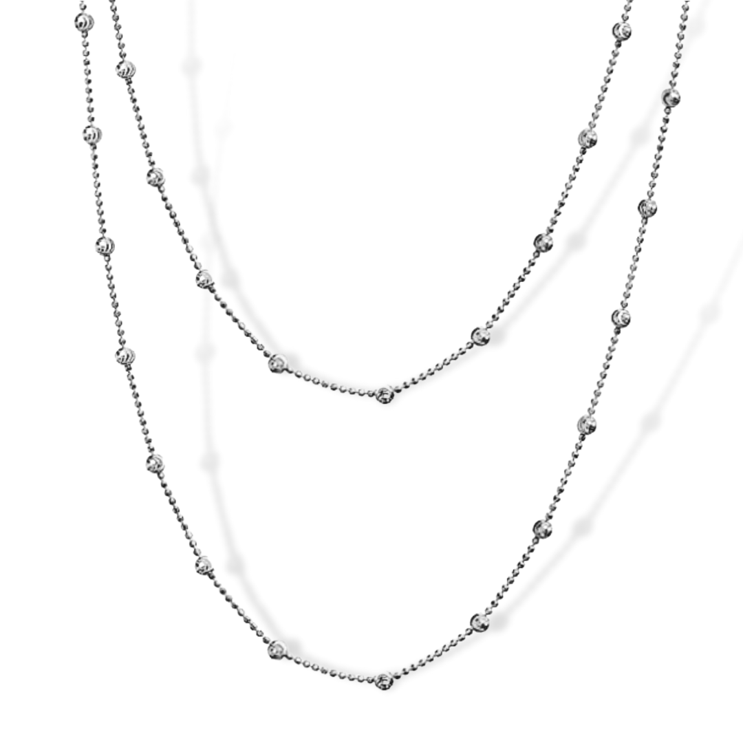 Layer Bead Chain in Sterling Silver
