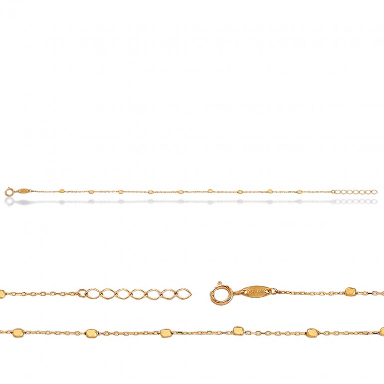 Small Nugget Bracelet in 10K Yellow Gold
