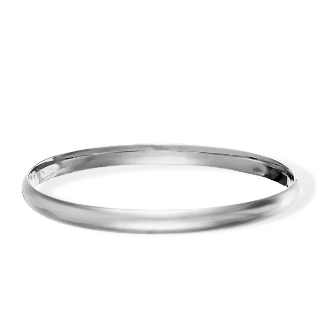 Smooth Round Bangle, 5mm W