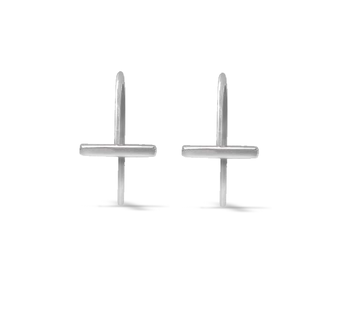 Line Earrings in Sterling Silver, two lenghts