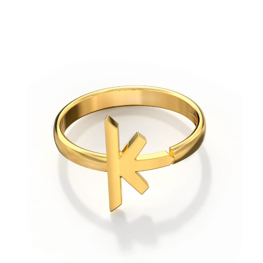 Truss Ring in 18K Yellow Gold