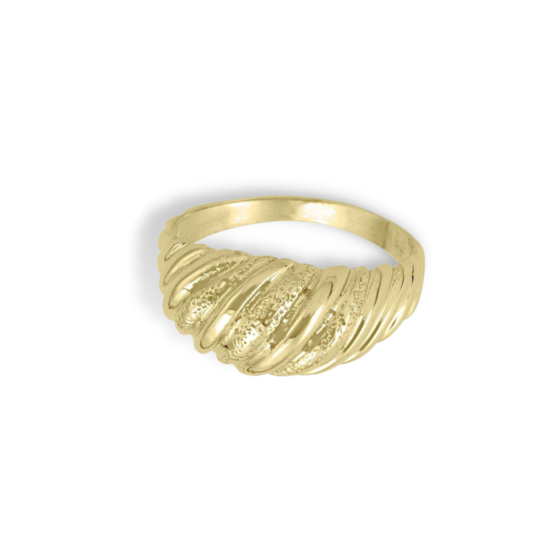 Bold Domed Ring in 10k Yellow Gold