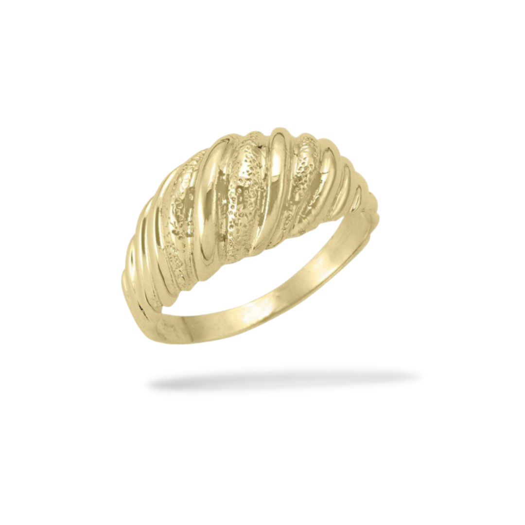 Bold Domed Ring in 10k Yellow Gold