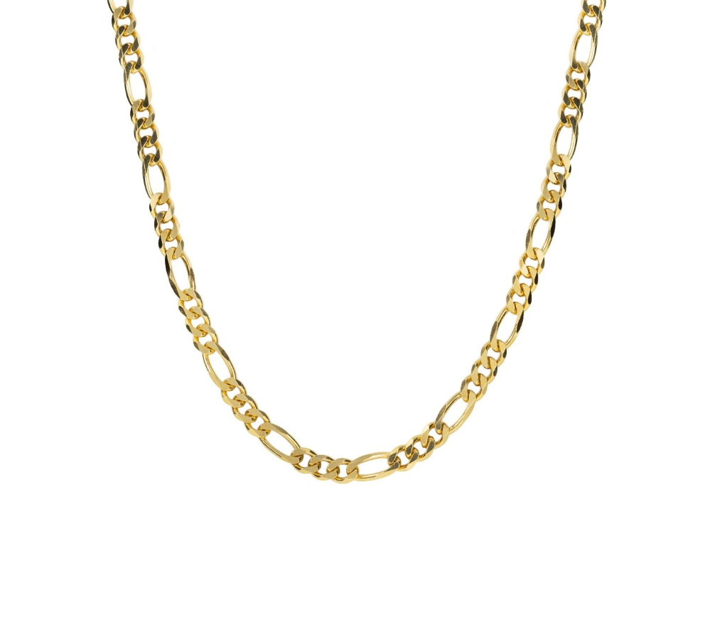 Medium Figaro Link Necklace in 14K Gold