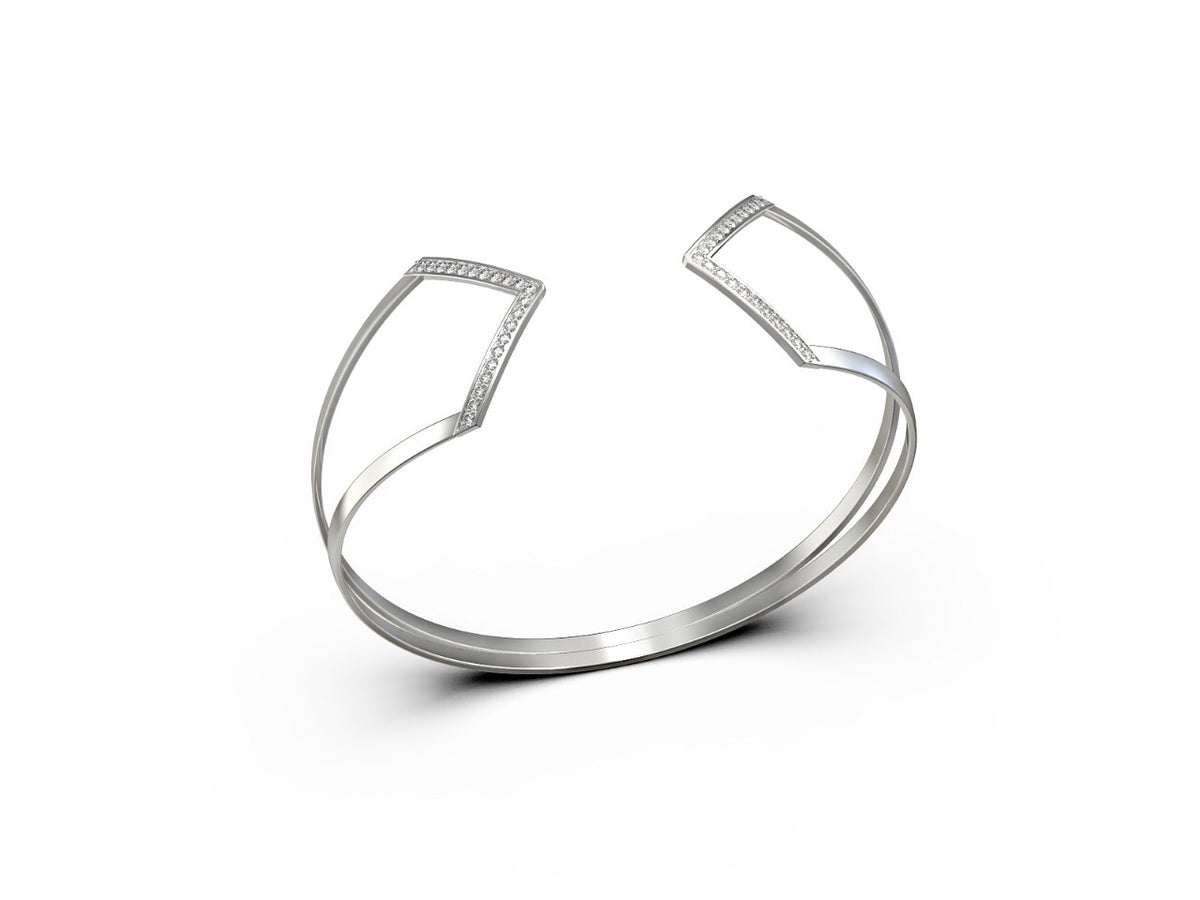 Truss Embrace Sharable Bangle in 18K Gold