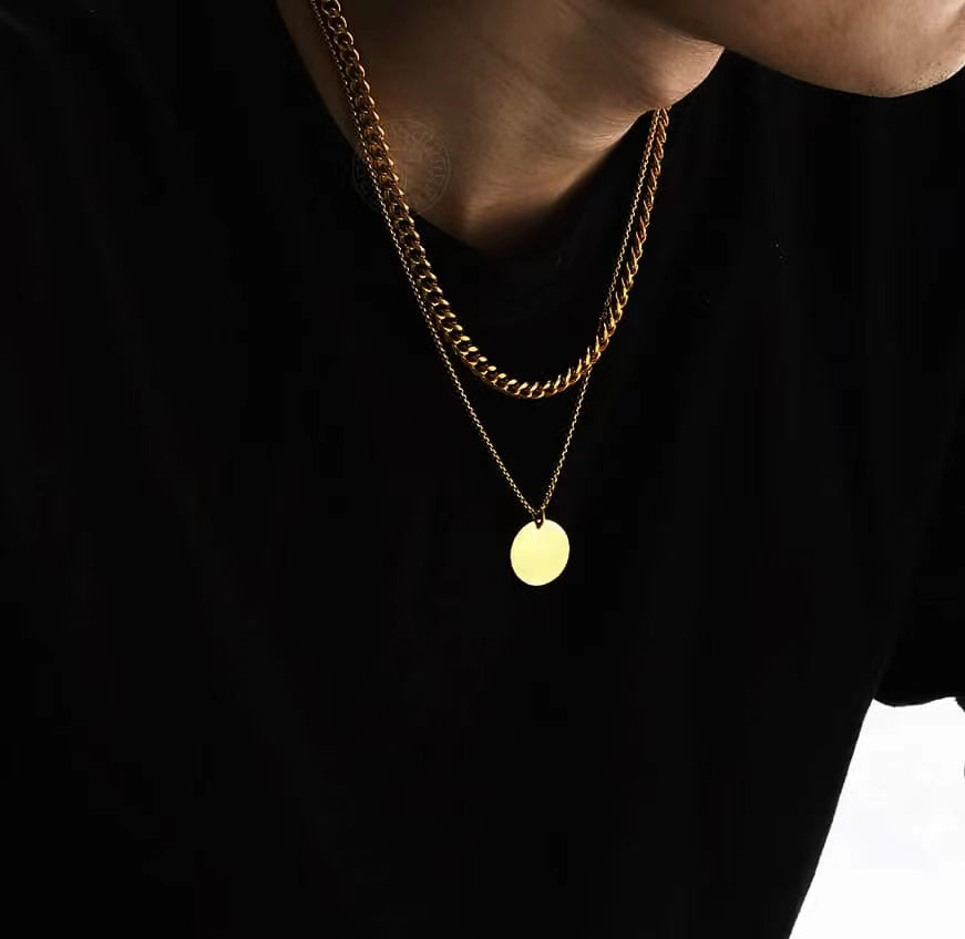 Round Tag in three sizes in 14K Gold-Yellow Gold