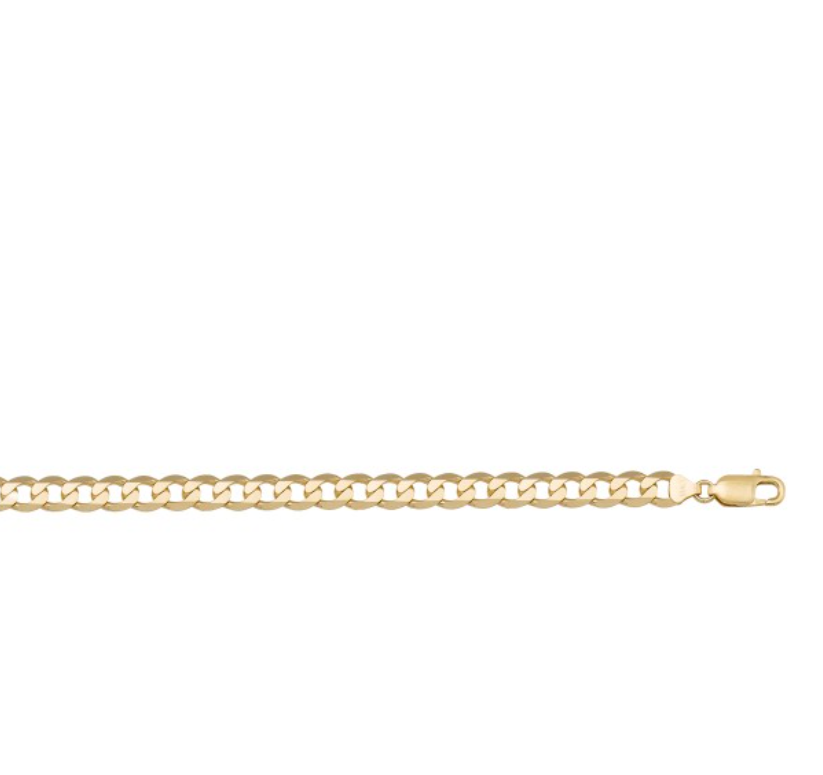 Medium Curb Link Necklace in 14K Gold
