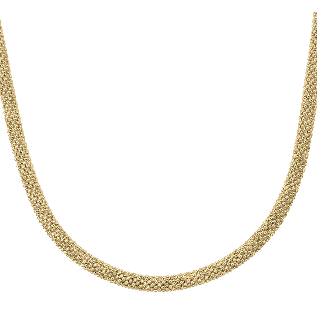 Mesh Necklace - 14K Yellow Gold