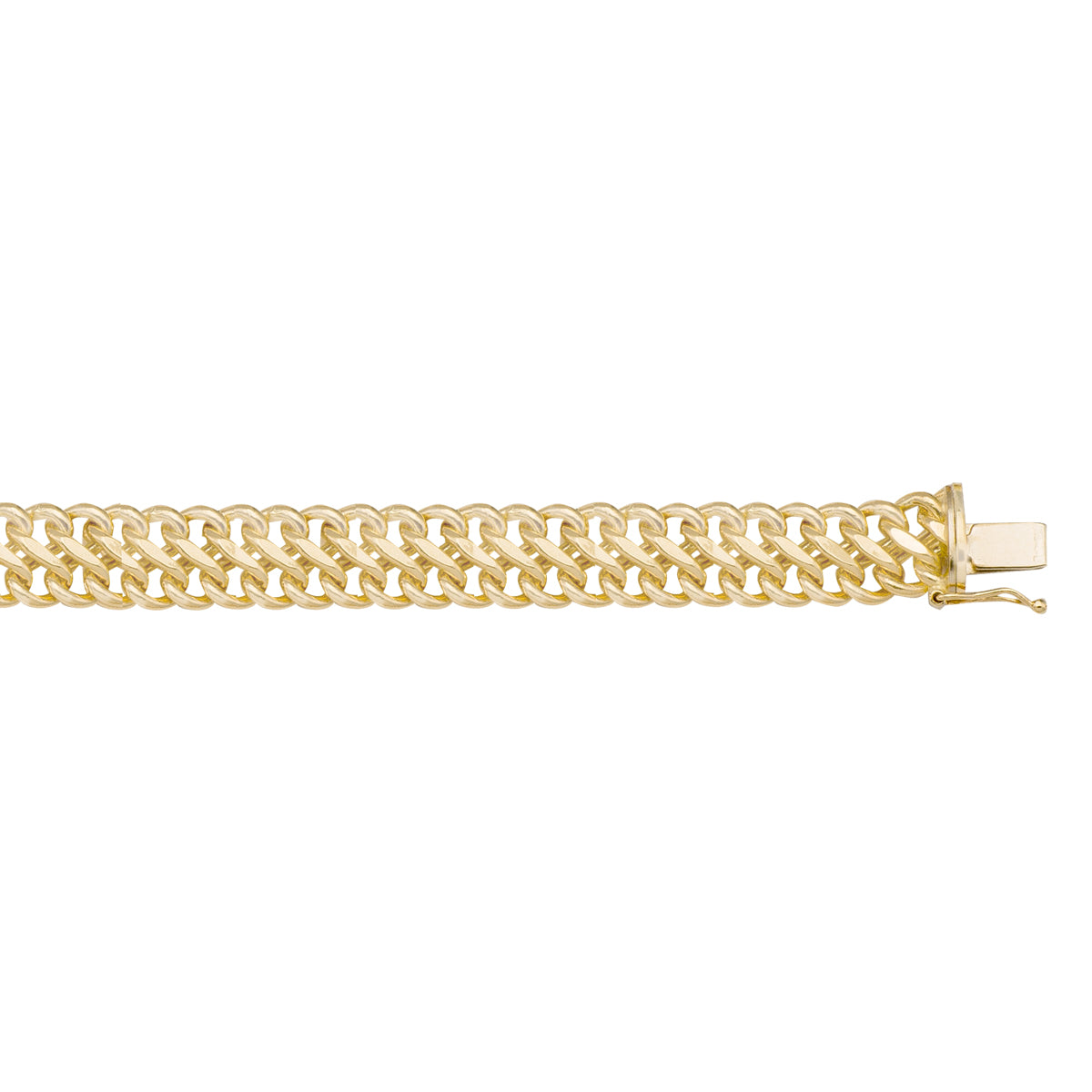 Double Link Chain Necklace in 14K Gold