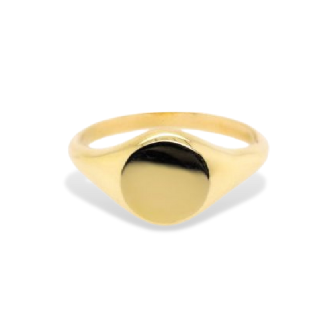 Bold Rong Signet Ring in 10k Gold-Yellow