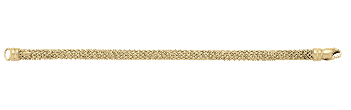 Bold Round Mesh Link Chain in 14K Yellow Gold