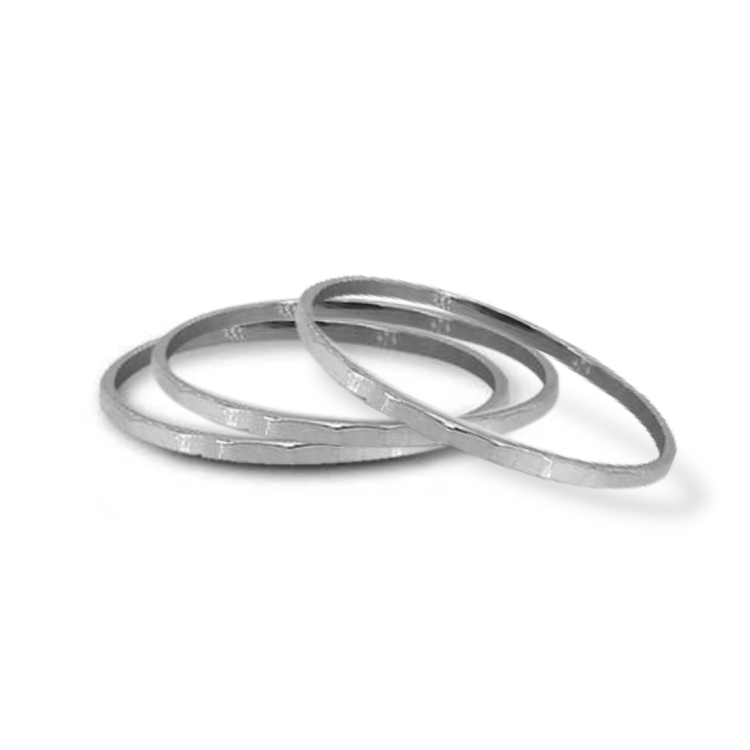 Strata Six Rings Set in Sterling Silver