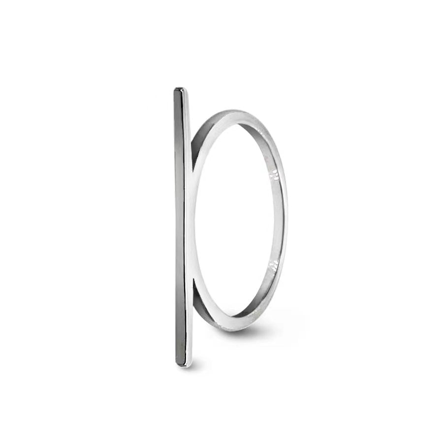 zebisco Titanium Black Line Ring Finger Ring,Thumb Ring for Men,Boys Metal,  Stainless Steel Silver Plated Ring Price in India - Buy zebisco Titanium Black  Line Ring Finger Ring,Thumb Ring for Men,Boys Metal,