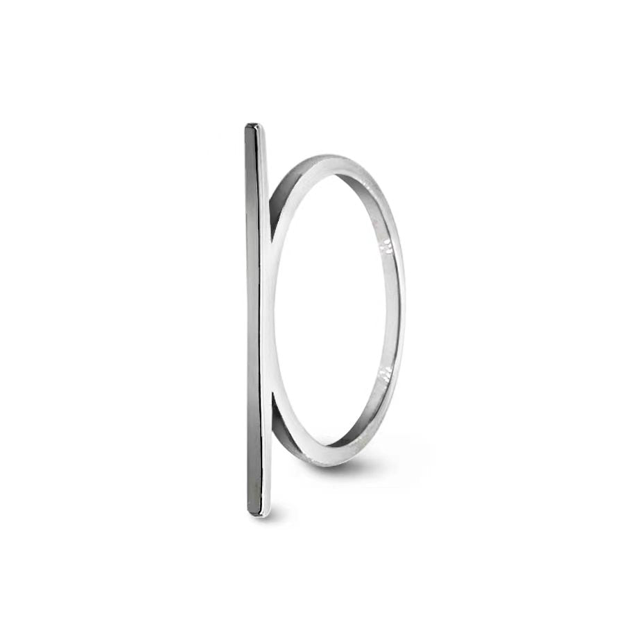 Bridges Line Ring set in Sterling Silver