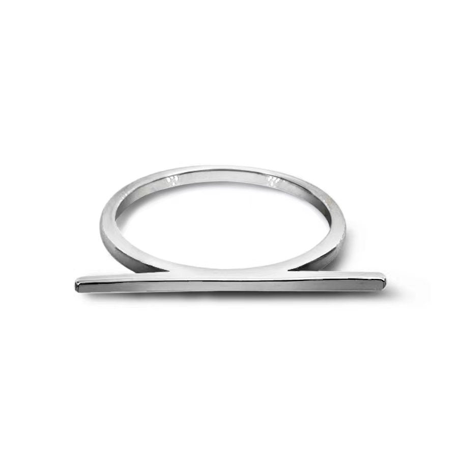 Bridges Line Ring set in Sterling Silver