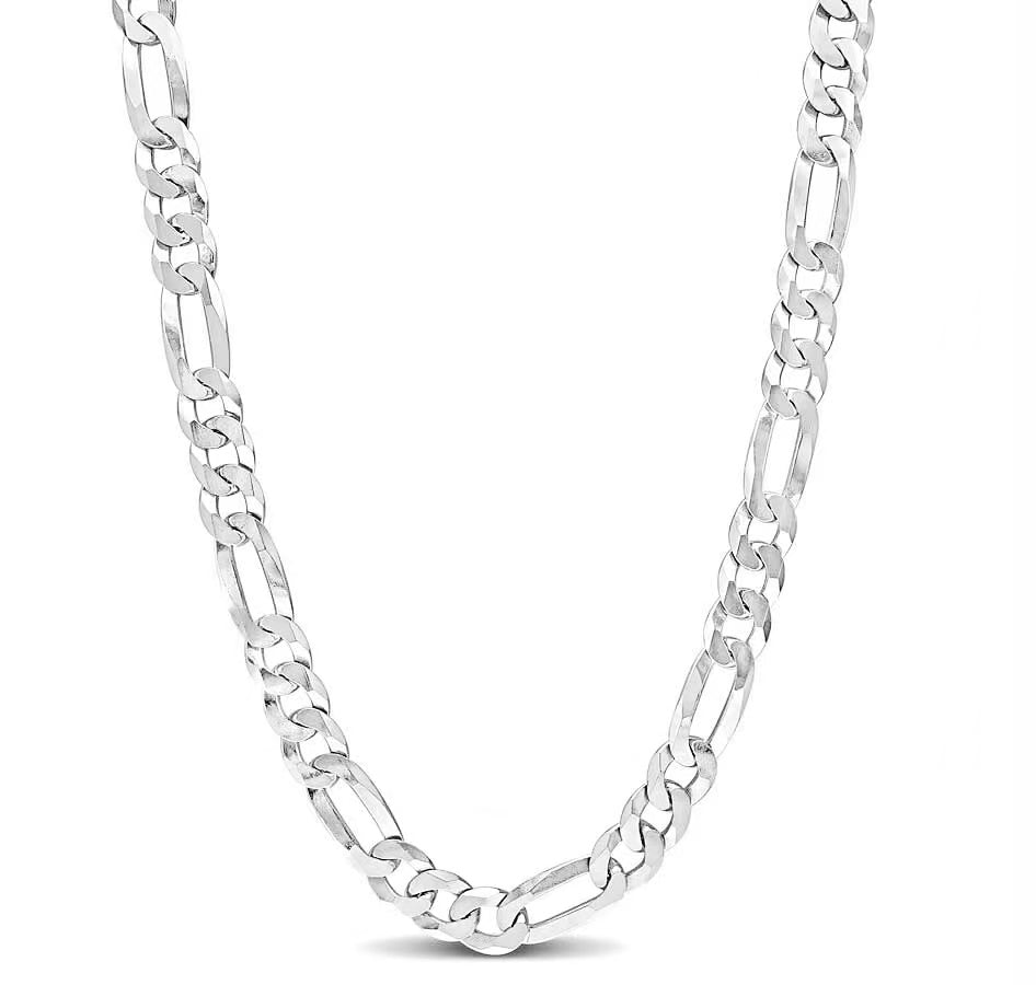 Bold Figaro Chain in Sterling Silver