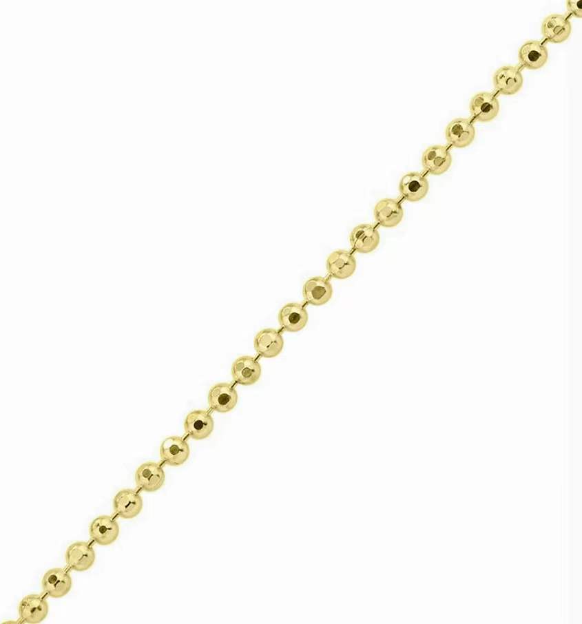 10k gold shop bead chain