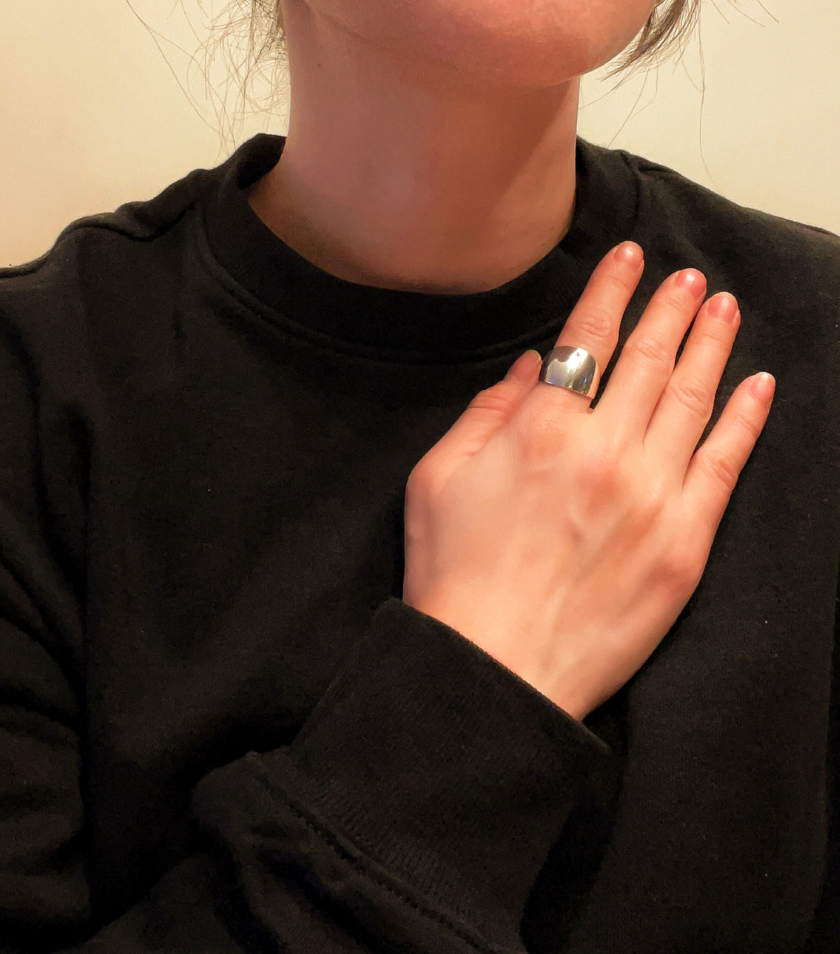 Dôme Signet Ring in Sterling Silver