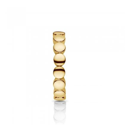 Geometry Round Circle  Disc Stackable Ring  in 2.2mmW in 10k Gold