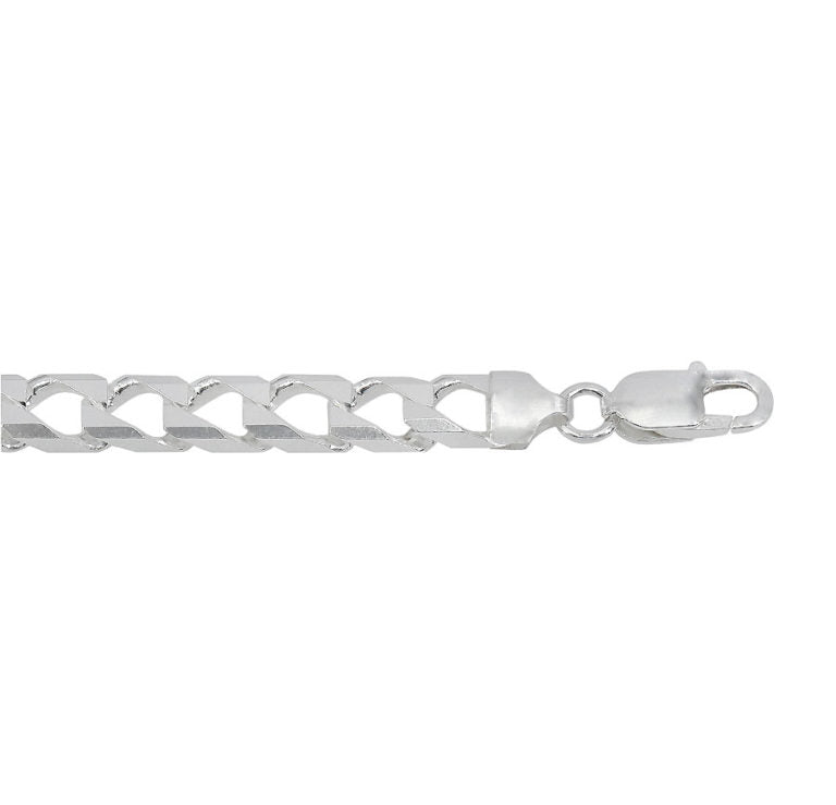 Strata Two Layers  Curb Necklaces in Sterling Silver