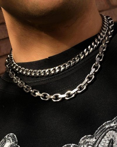 Bold Curb Chain in Sterling Silver