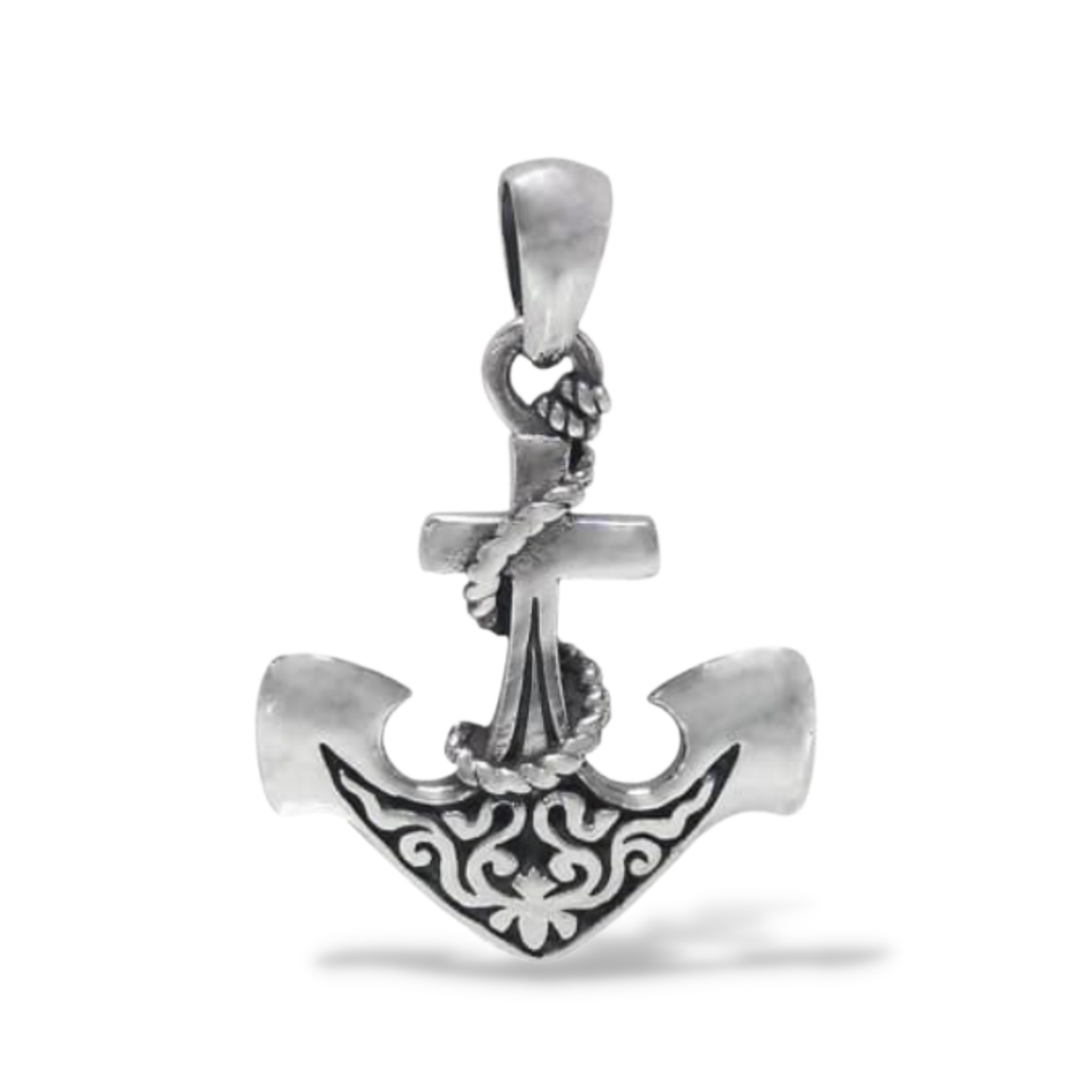 Maritime Anchor Pendant in Sterling Silver