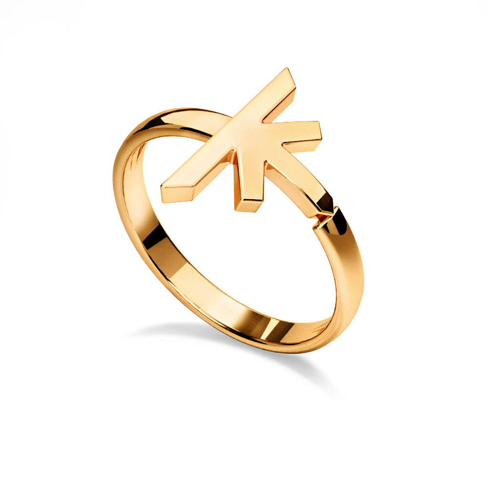 Truss Ring in 18K Yellow Gold