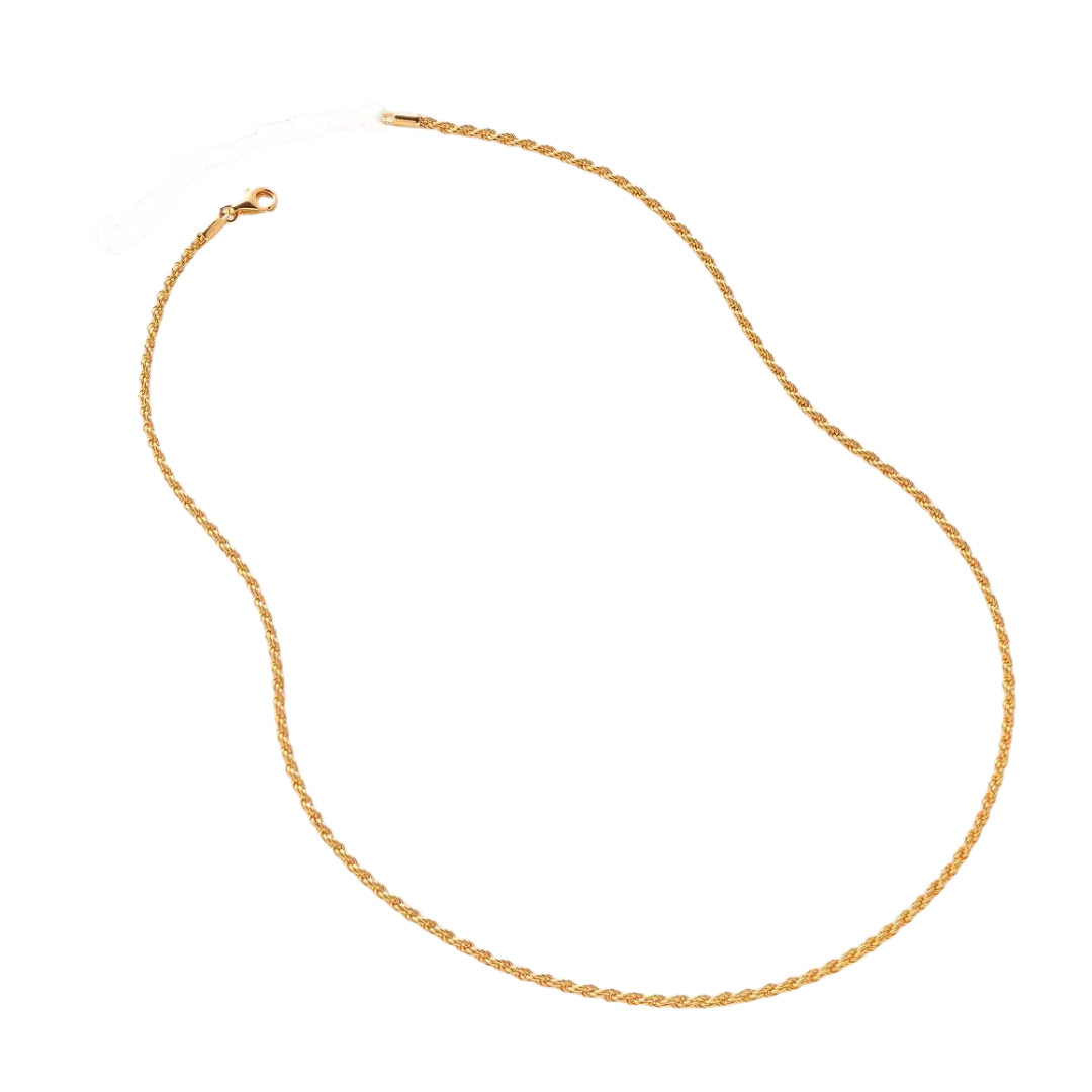 Rope China In Sterling Silver with 18K Gold Plated