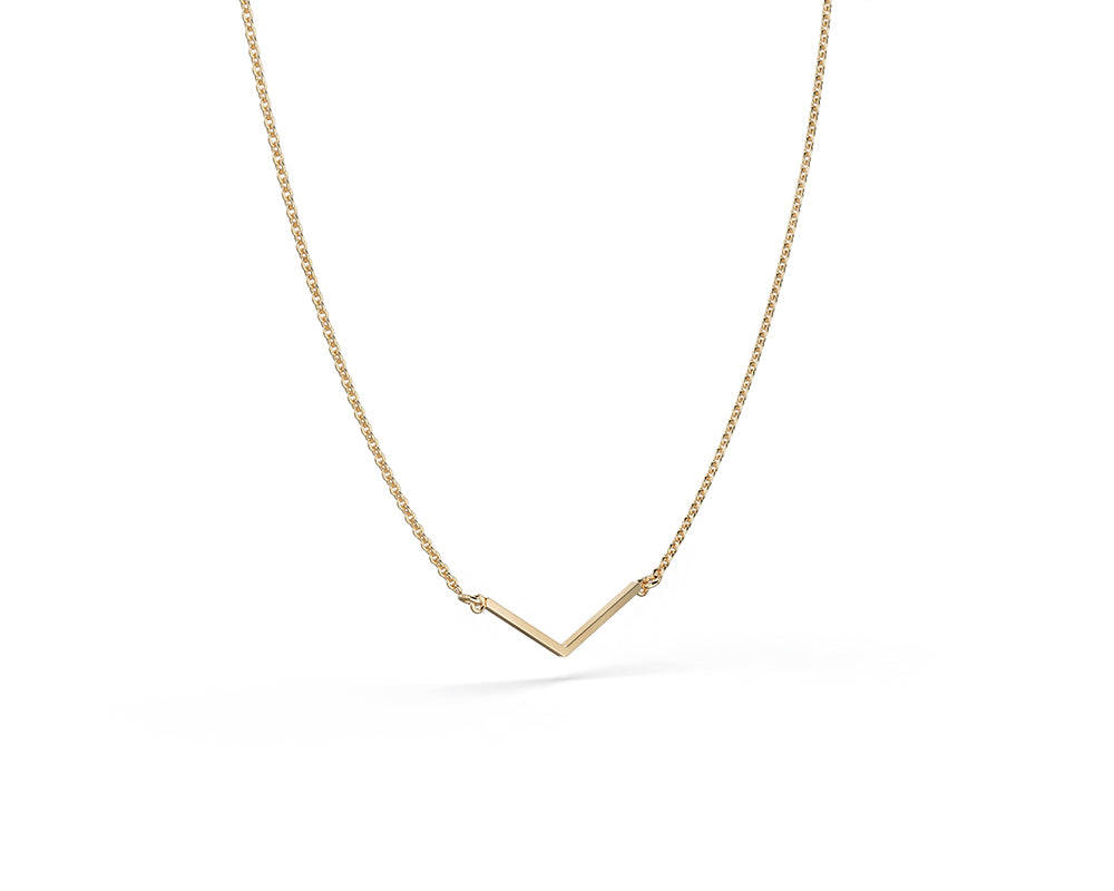 Truss 2 Shareble Necklace in 18 K Yellow Gold, 15mm