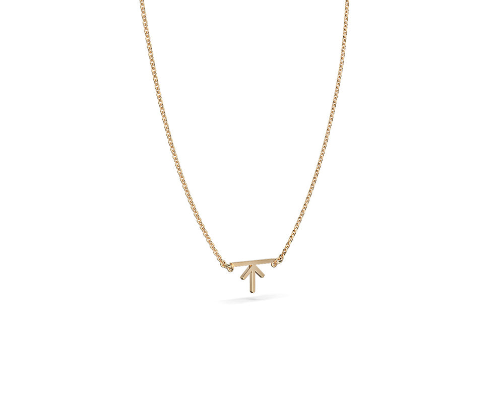 Truss 2 Shareble Necklace in 18 K Yellow Gold, 15mm
