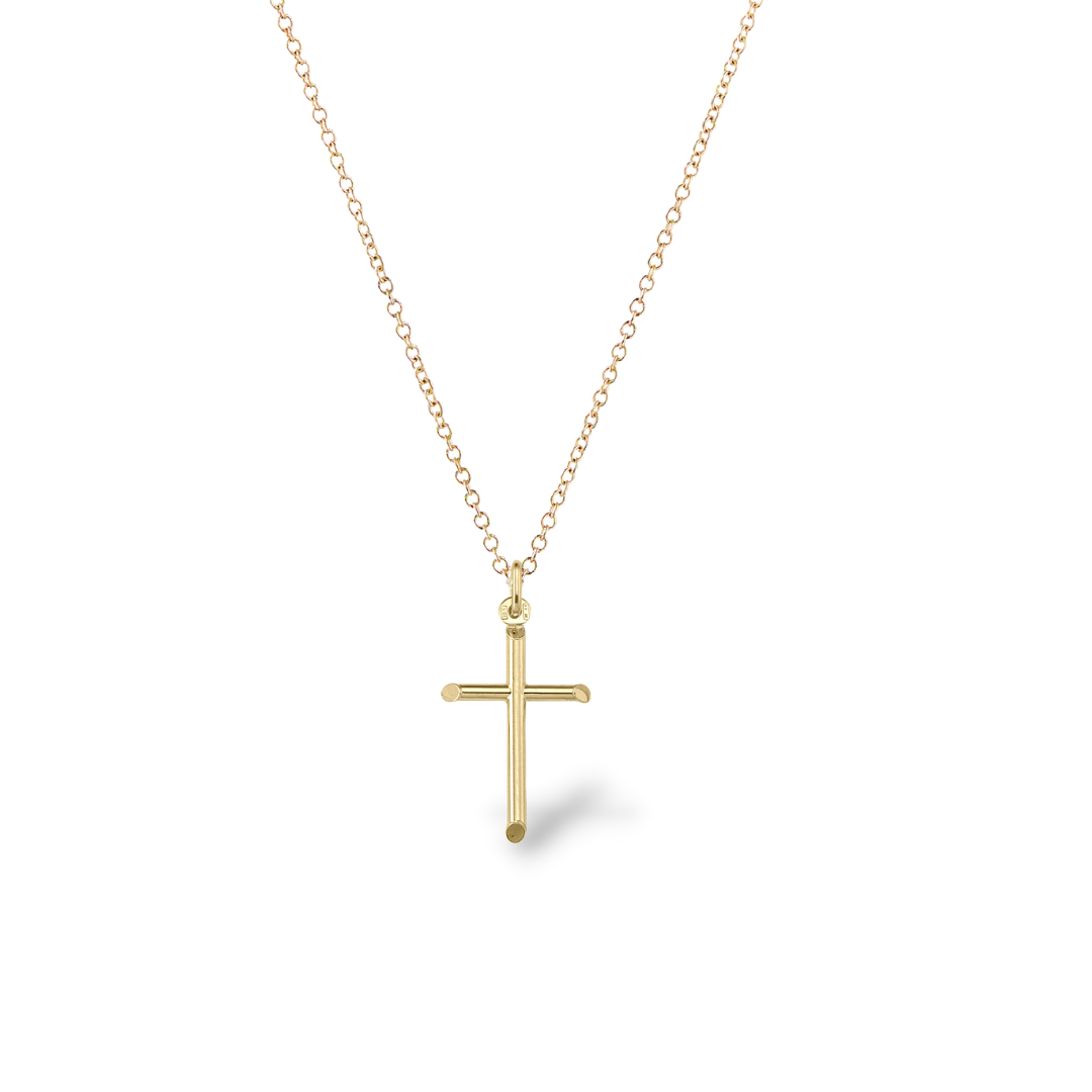 Classic Cross Pendant in 18K Yellow Gold