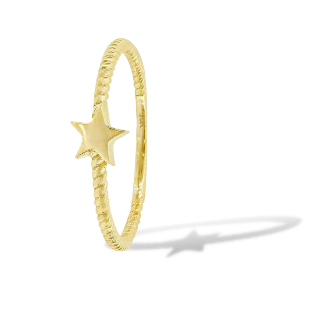 Stackable Rope Star Ring