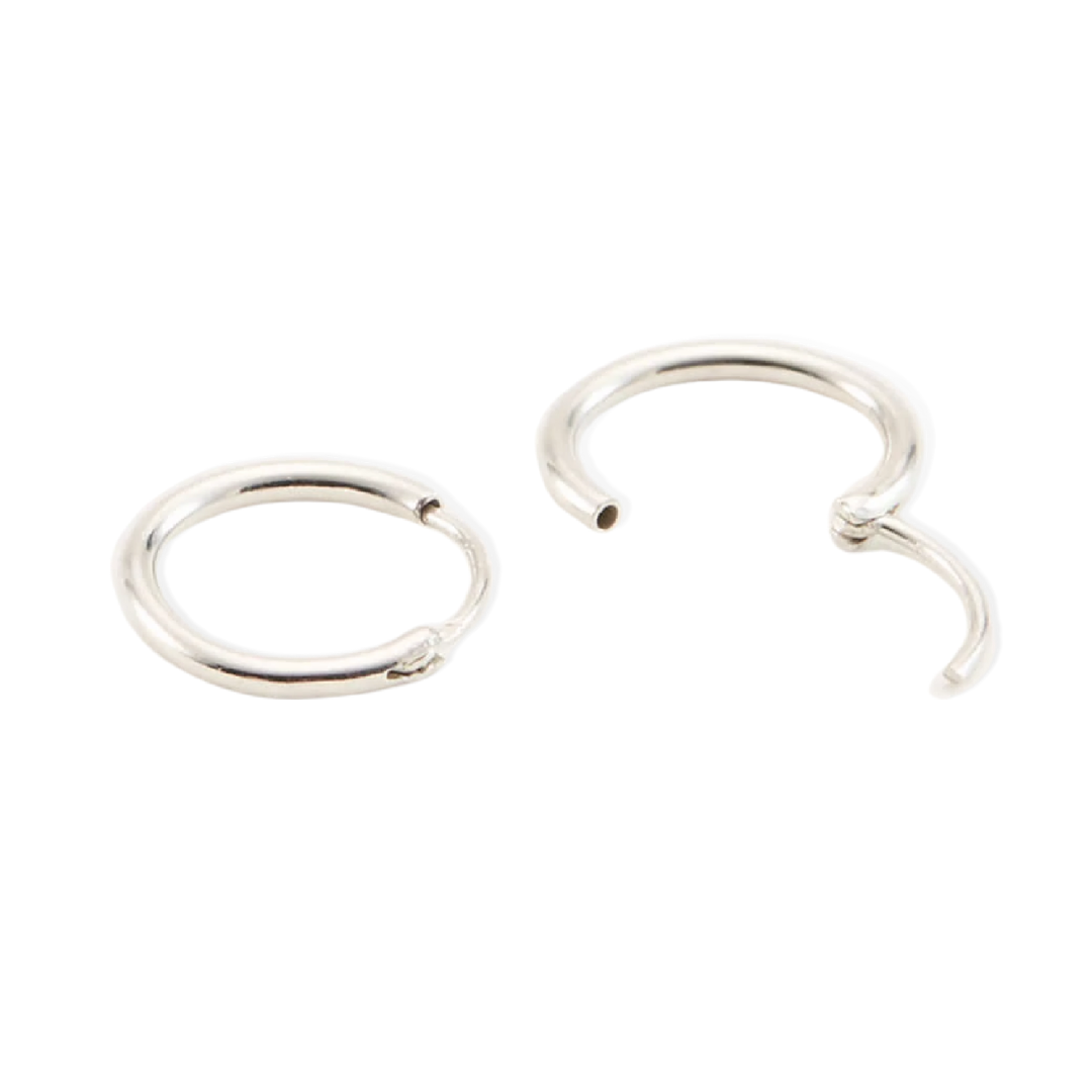 Strata 4 Layers Endless Hoop Earrings in Sterling Silver