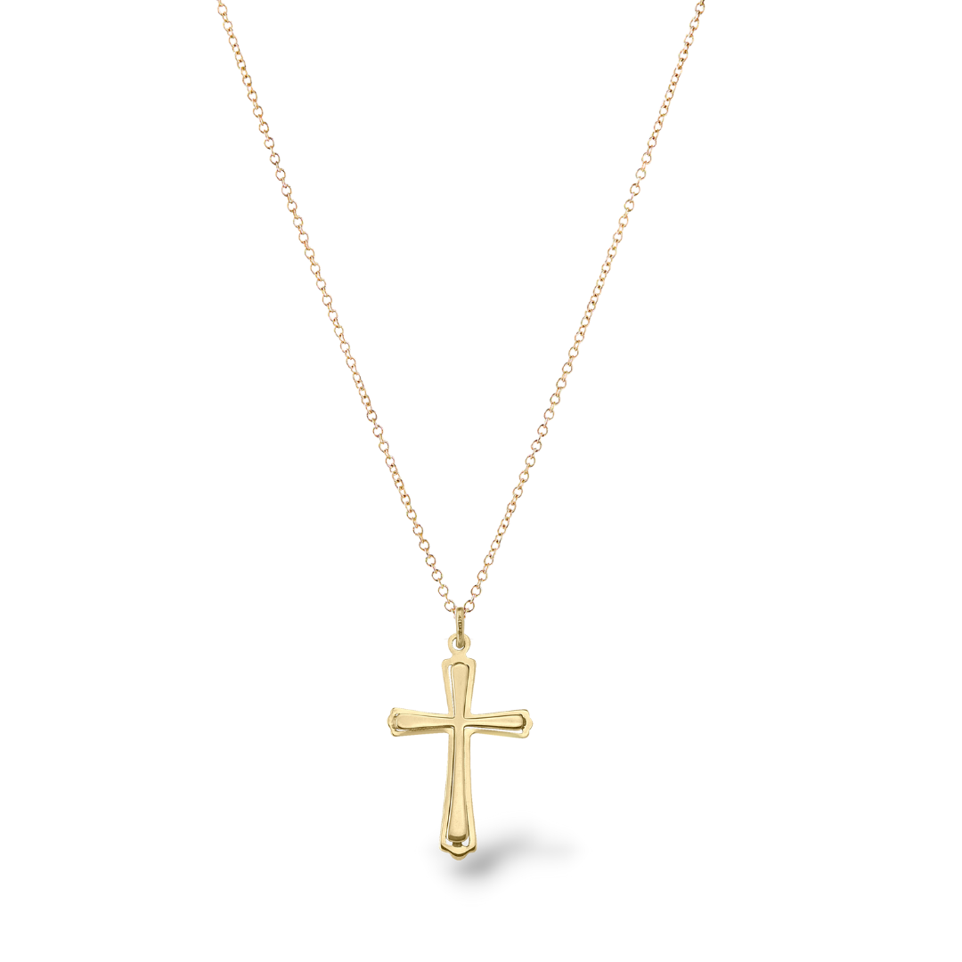 Cross Pendant in 18K Yellow Gold