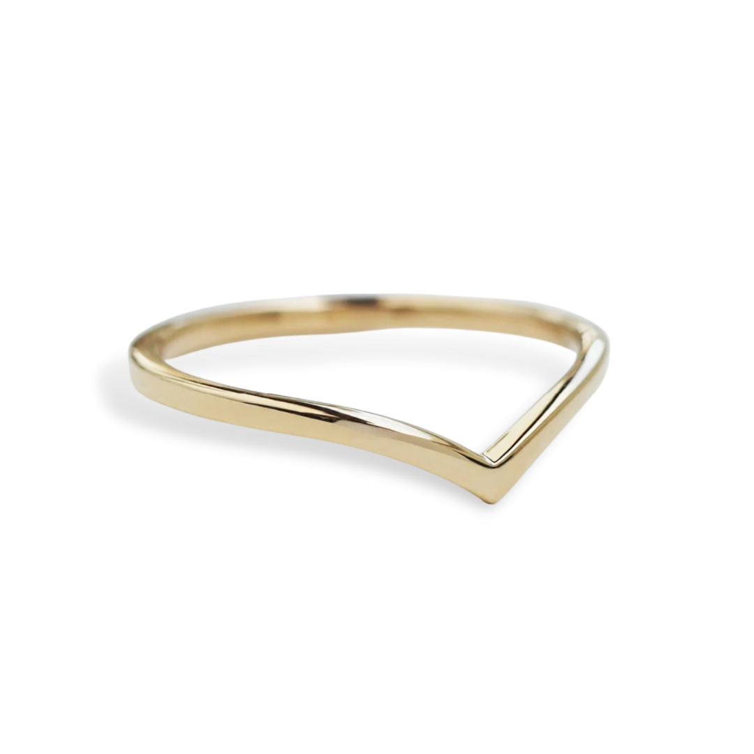 Triangle Stackable Ring in 10K Gold