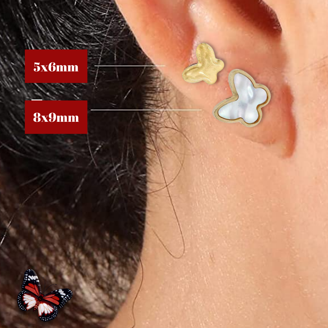 Shareable Butterfly Stud Earrings in 10k Gold